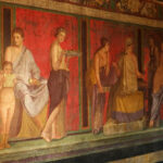 Fresco of the triclinium of the Villa dei Misteri, Pompeii